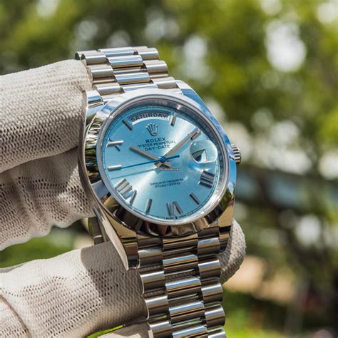 rolex day date 40 ice blue price|Rolex Day-Date fluted bezel.